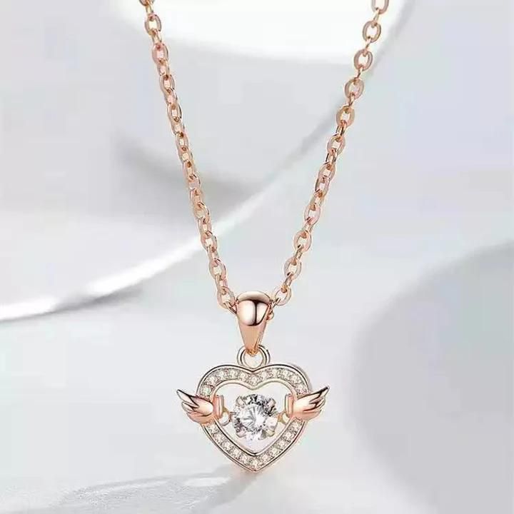 🕊️ Heart With Wings Necklace – Raksha Bandhan Special Gift for Sister 💖 "Because she deserves a gift that says 'You’re my angel'"