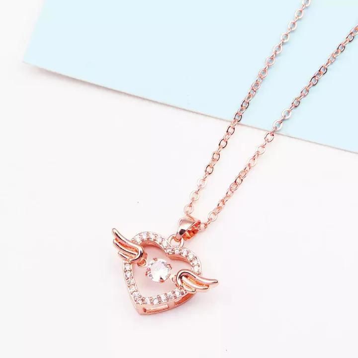 🕊️ Heart With Wings Necklace – Raksha Bandhan Special Gift for Sister 💖 "Because she deserves a gift that says 'You’re my angel'"