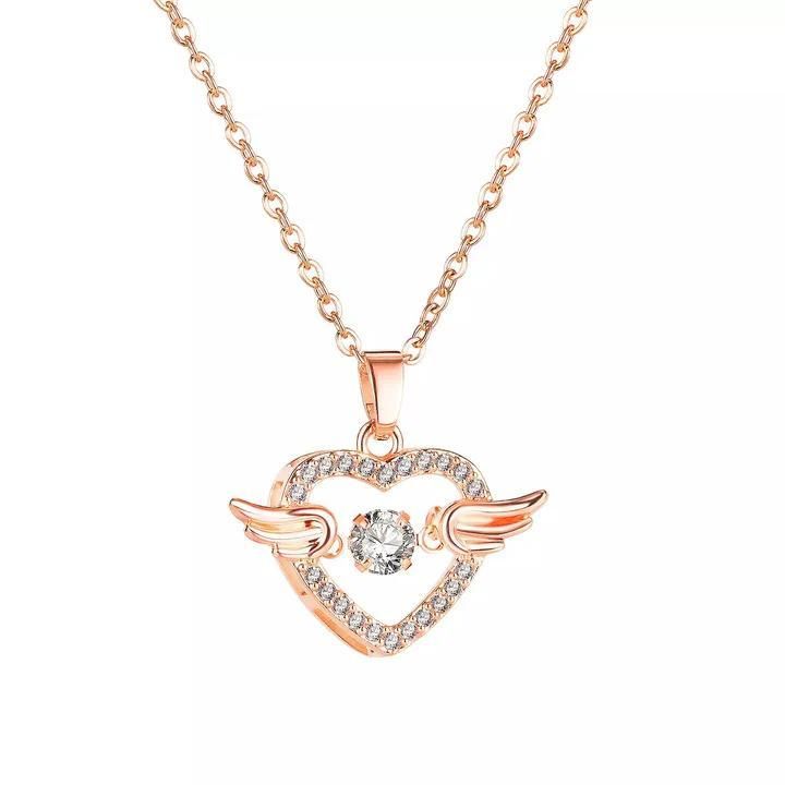 🕊️ Heart With Wings Necklace – Raksha Bandhan Special Gift for Sister 💖 "Because she deserves a gift that says 'You’re my angel'"
